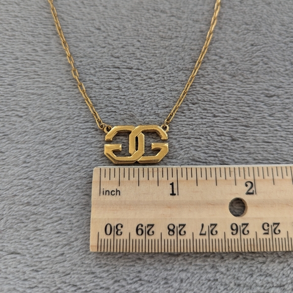 Givenchy vintage double G gold tone necklace - Picture 6 of 13